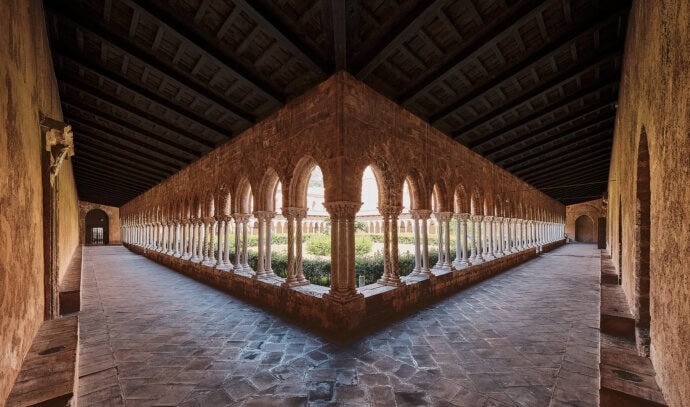 Kreuzgang in der Kathedrale Monreale in Palermo