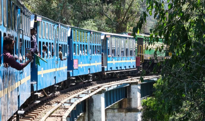 Mit dem Zug unterwegs in Indien