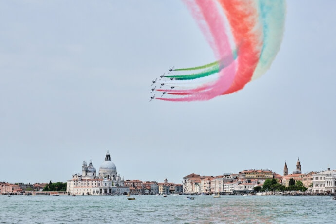 Venedig mit der Frecce Tricolori
